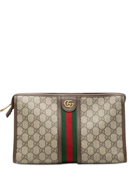 Gucci Pre-Owned 2000-2015 GG Supreme Web Ophidia clutch bag
