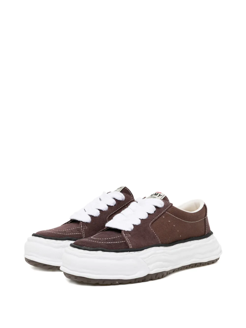 Maison MIHARA YASUHIRO Sneakers met veters Bruin