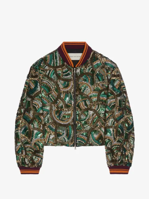 DRIES VAN NOTEN embroidered bomber jacket