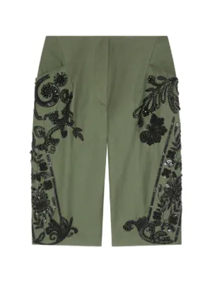 Pantaloncini Elasticizzati Donna Lagenlook – Tinta Unita, Lunghezza Al Ginocchio, Con Coulisse In Vita E Tasche Laterali E Posteriori, Made In Italy