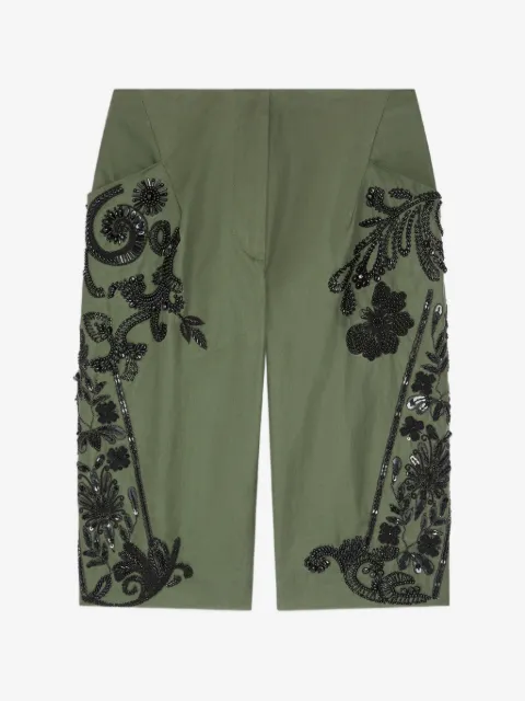 DRIES VAN NOTEN embroidered shorts
