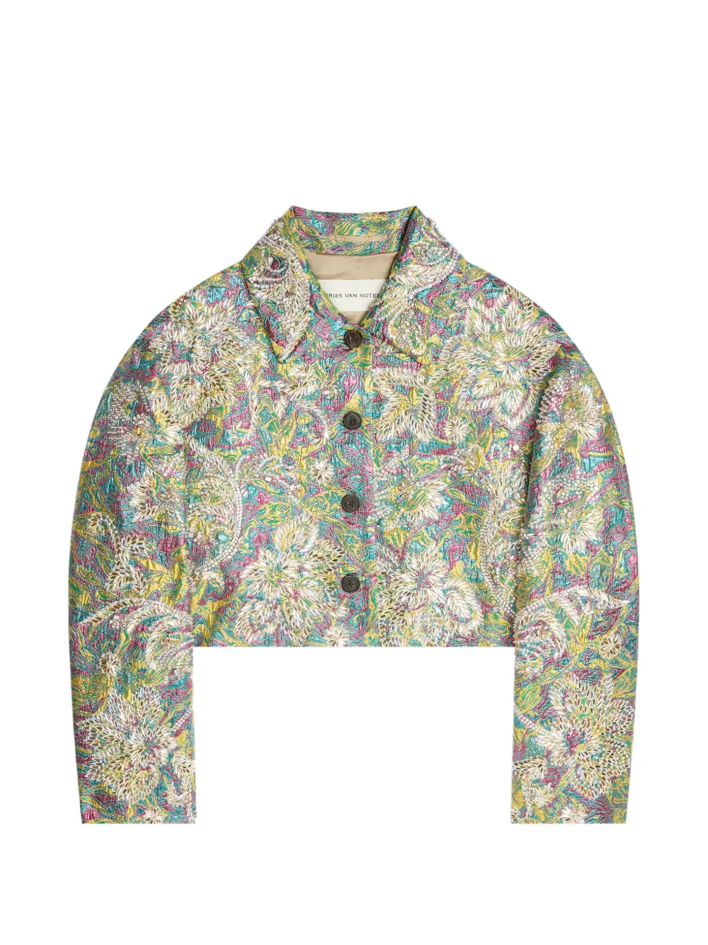 DRIES VAN NOTEN Giacca con motivo jacquard - Verde