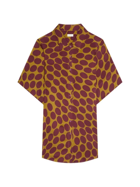 DRIES VAN NOTEN spot-print shirt dress