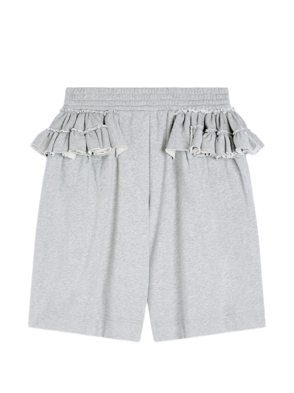 DRIES VAN NOTEN Lockere Shorts mit Rüschen - Grau