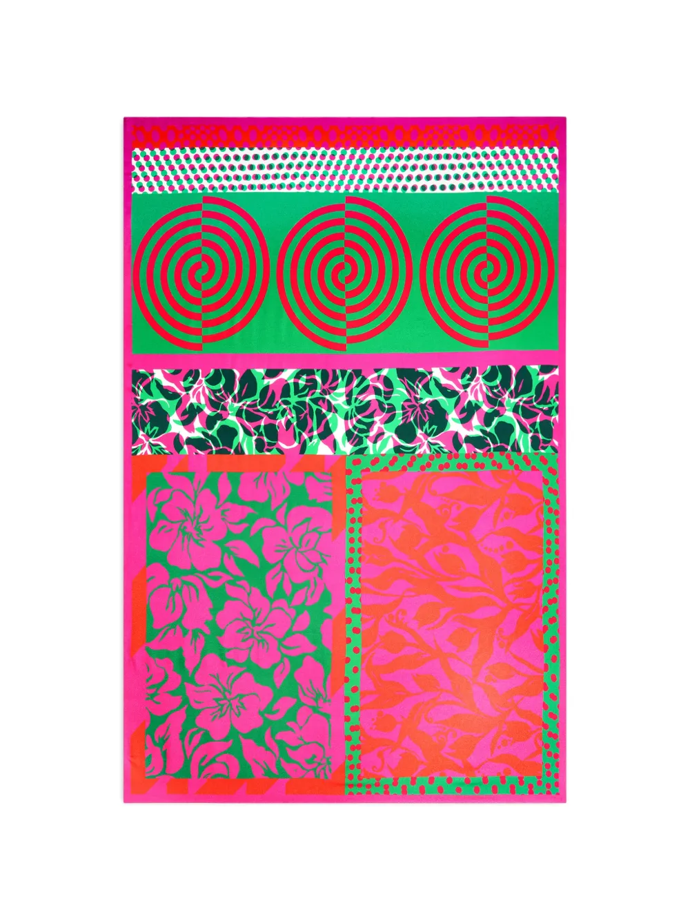 DRIES VAN NOTEN Pareo con stampa - Rosa