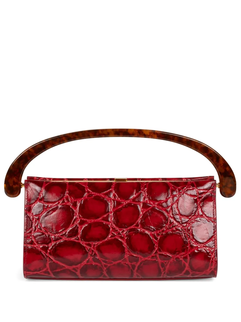 Dries Van Noten Small Leather Bag In Red