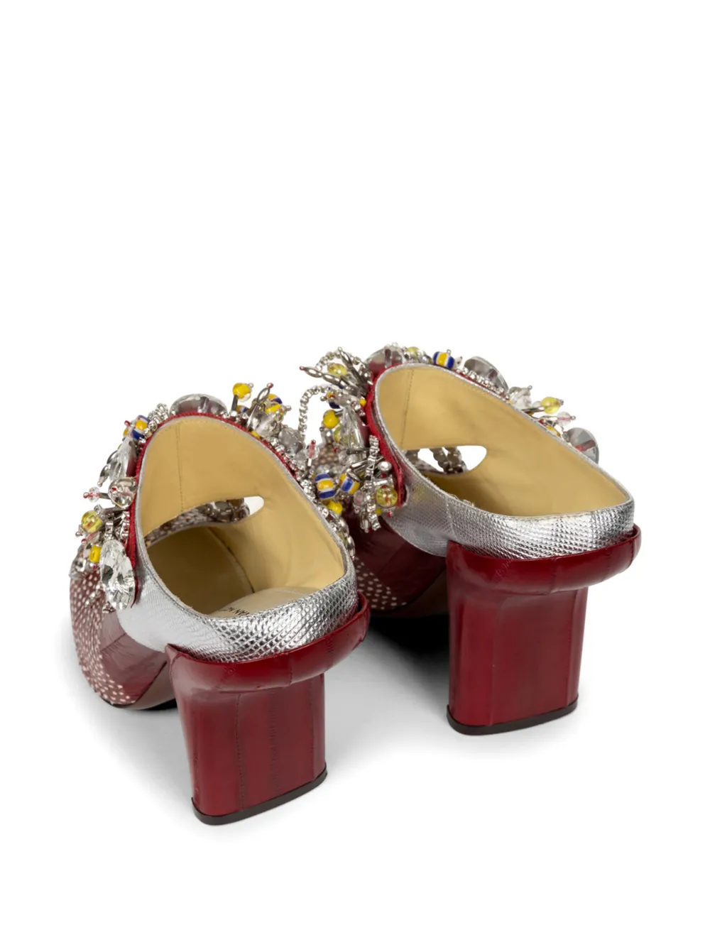  Dries Van Noten Mules Con Apliques - Neutro 