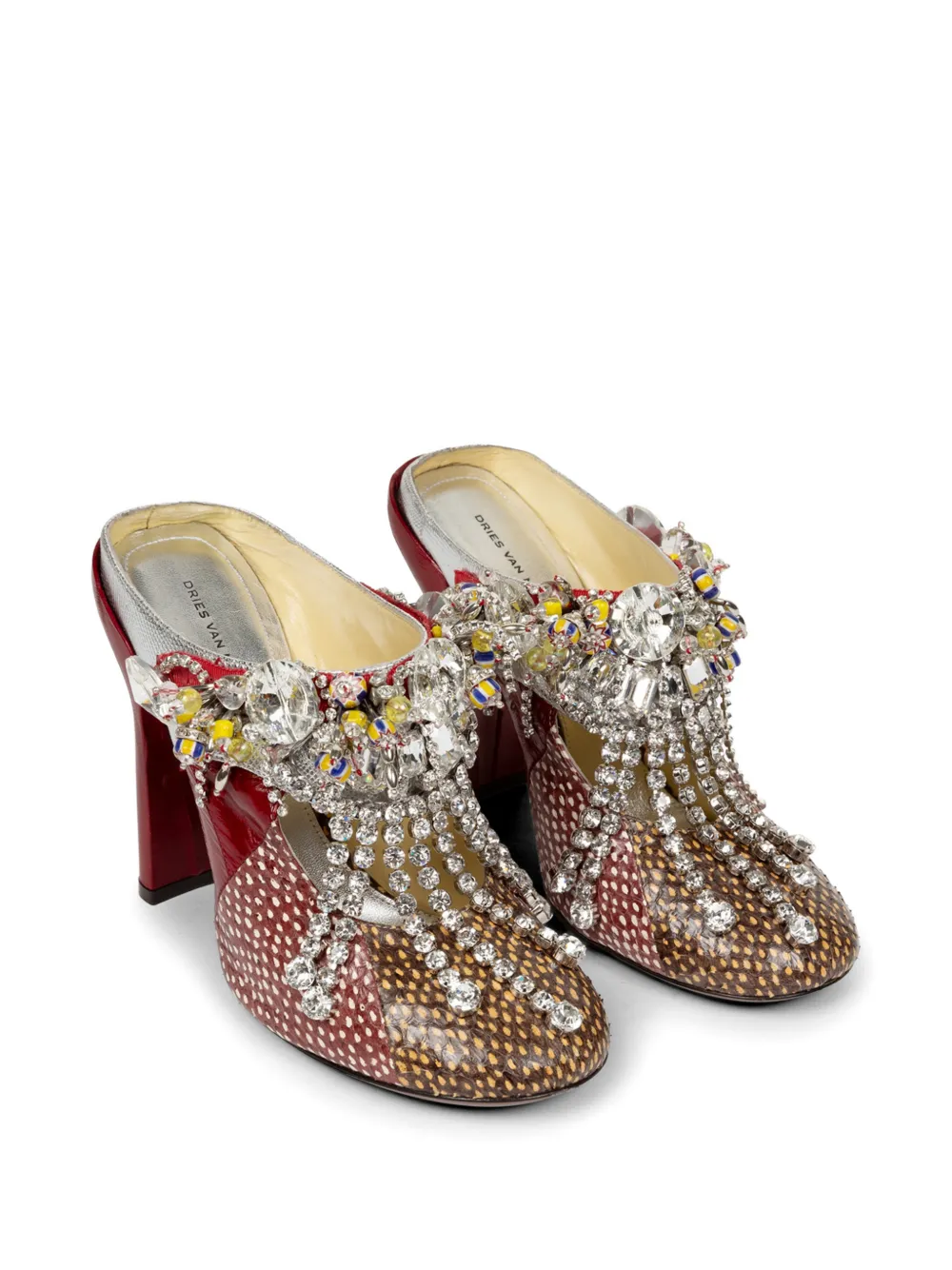  Dries Van Noten Mules Con Apliques - Neutro 