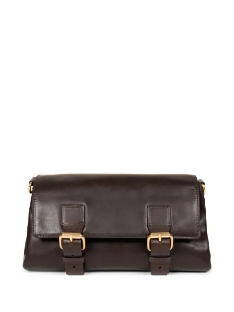 DRIES VAN NOTEN buckle leather shoulder bag