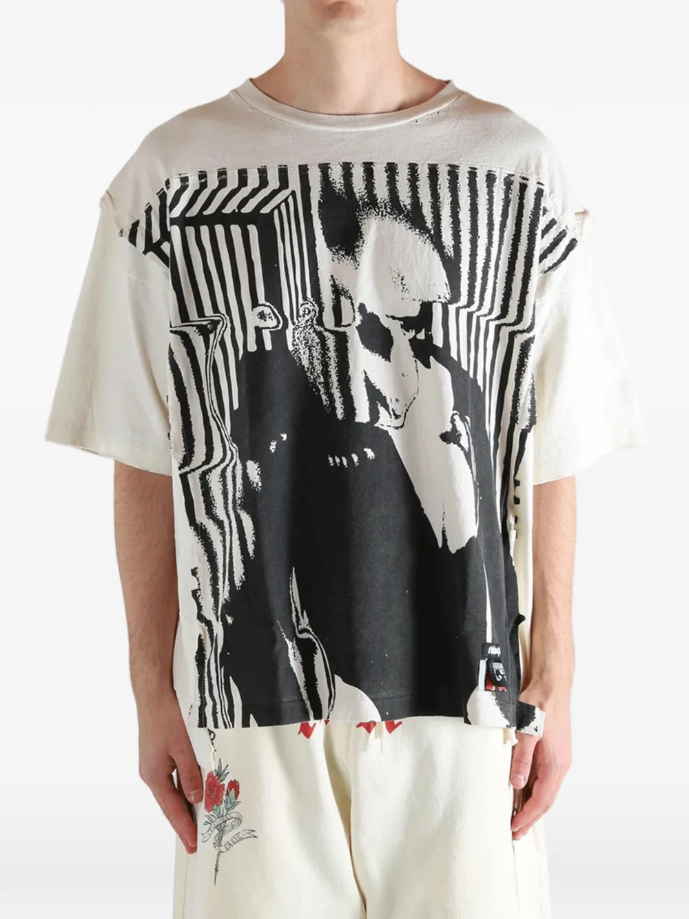 RRR123 Moda Apocrypha Quad Tee graphic-print T-shirt - Bianco