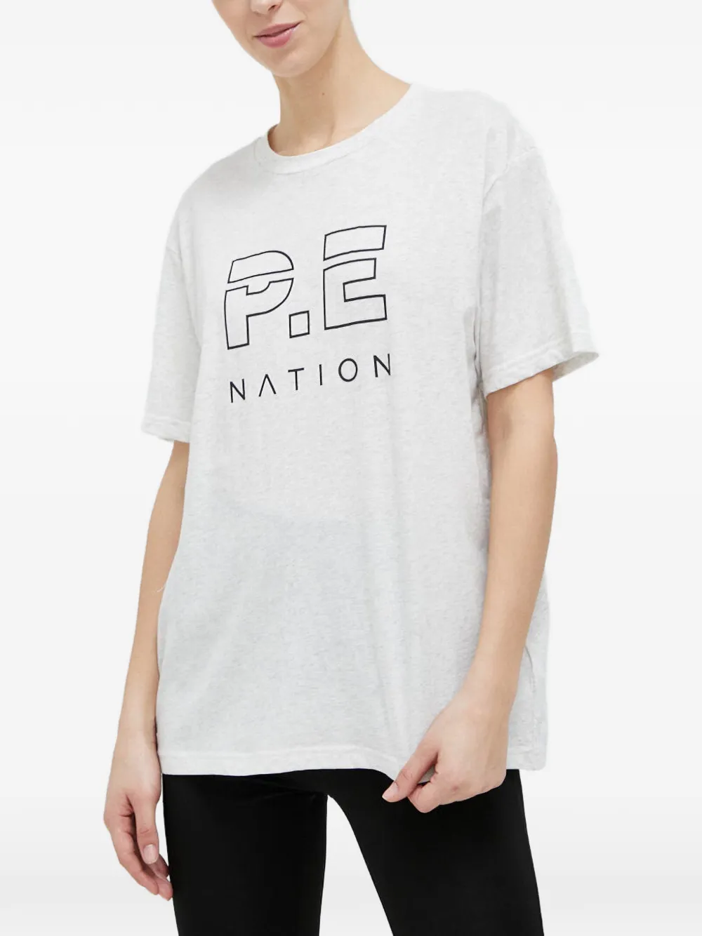 P.e Nation Cotton T-shirt In Grey