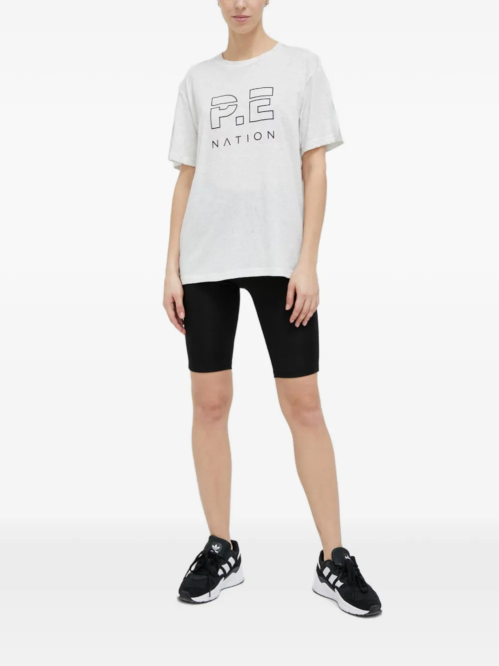 P.E Nation Katoenen T-shirt Grijs
