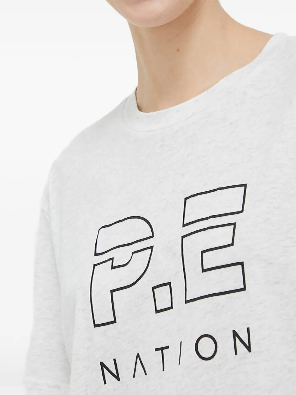 P.E Nation Katoenen T-shirt Grijs