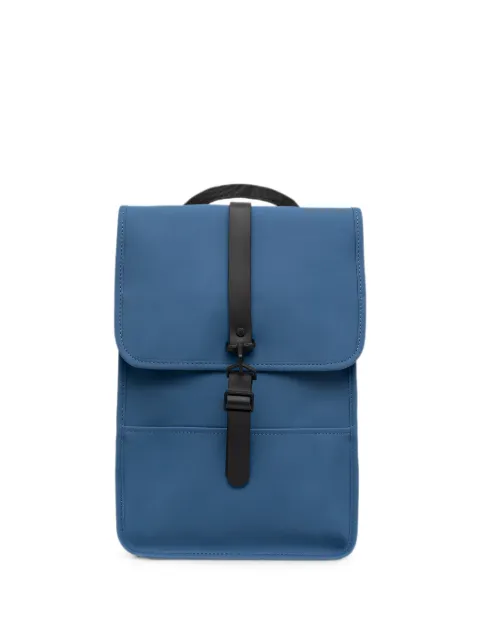 Rains carabiner-fastening flap-top backpack