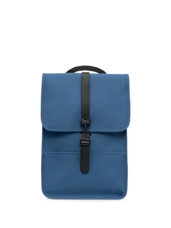 rains blue backpack Custom MSN Bag | Corporate Gifts it features a rolltop opening with a zip fastening for added security Rains carabiner-fastening flap-top Backpack |