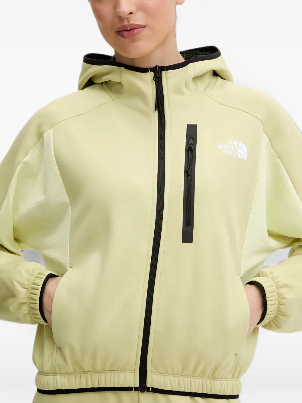 The North Face Hoodie met rits Geel