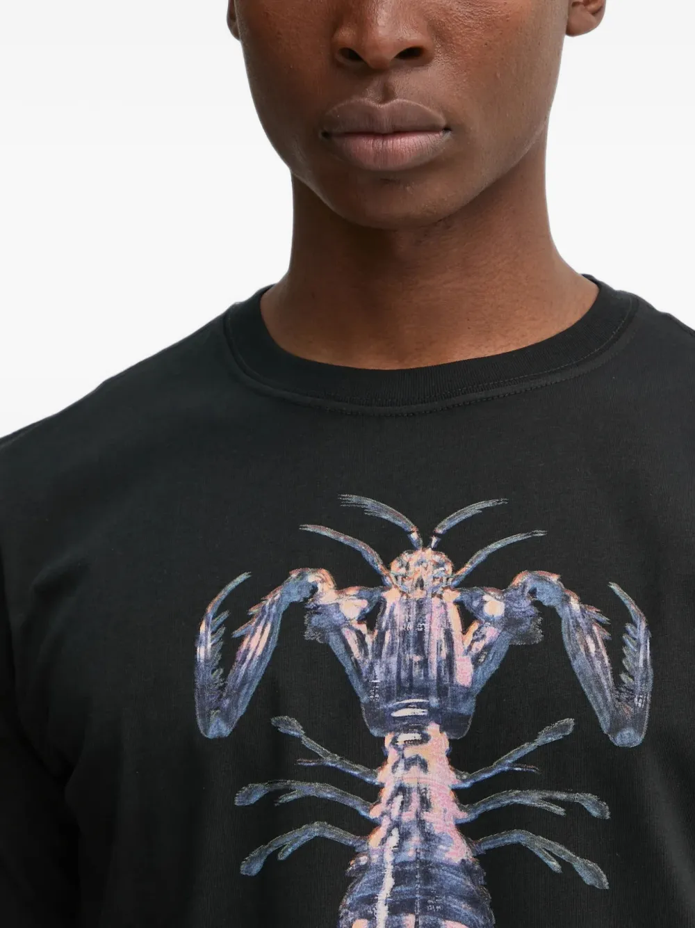 PS Paul Smith lobster print T-shirt Zwart