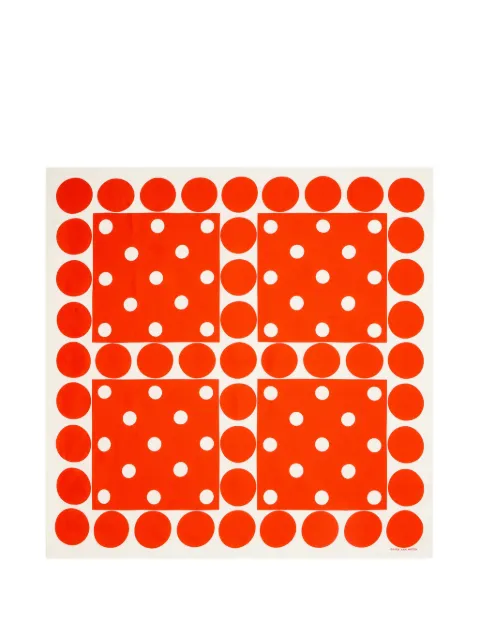 DRIES VAN NOTEN polka-dot square scarf
