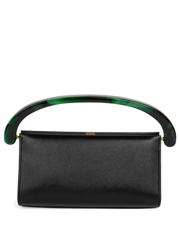 Dries Van Noten Small Leather Bag in Black