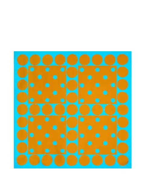 DRIES VAN NOTEN polka-dot square scarf