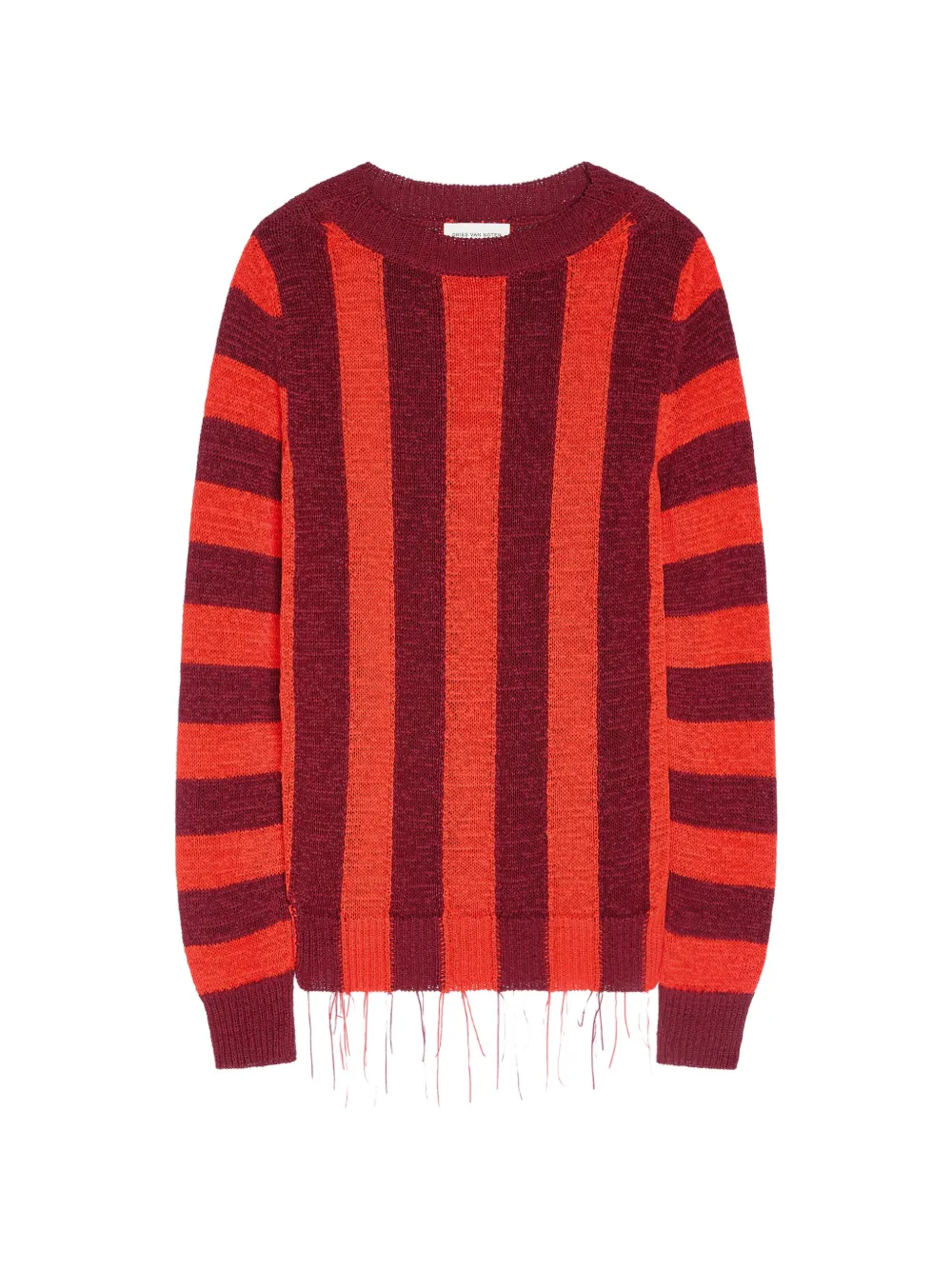 DRIES VAN NOTEN Maglione a righe - Rosso