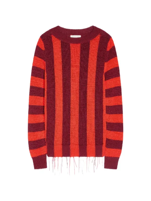 DRIES VAN NOTEN intarsia-stripes sweater