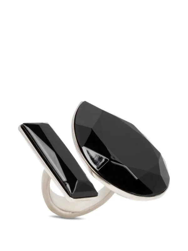 Dries Van Noten Open Gem Ring in Silver