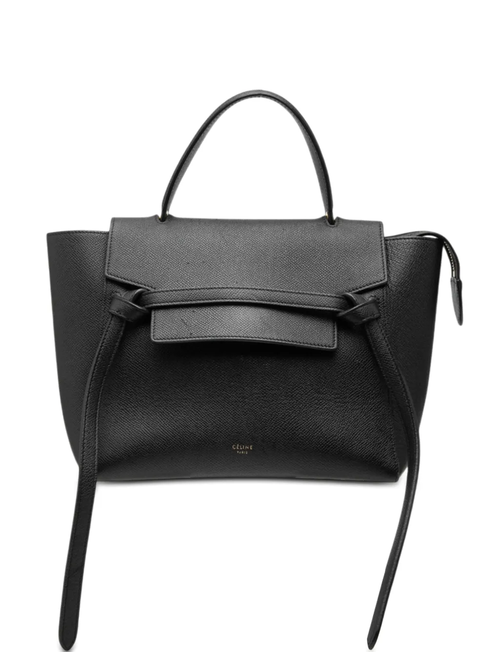 Celine Pre-Owned 2017 Micro Grained Calfskin Belt Bag satchel - Nero