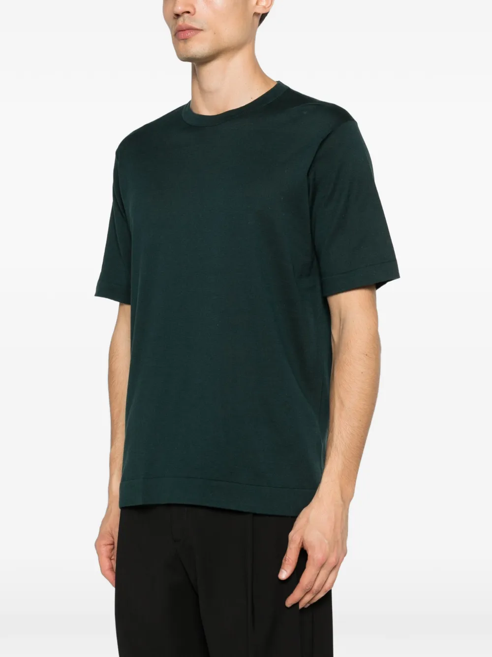 John Smedley Lorca T-shirt Groen