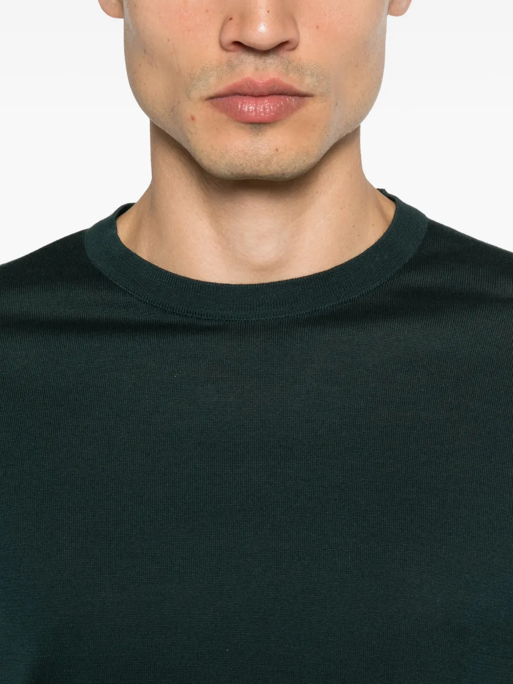 John Smedley Lorca T-shirt Groen