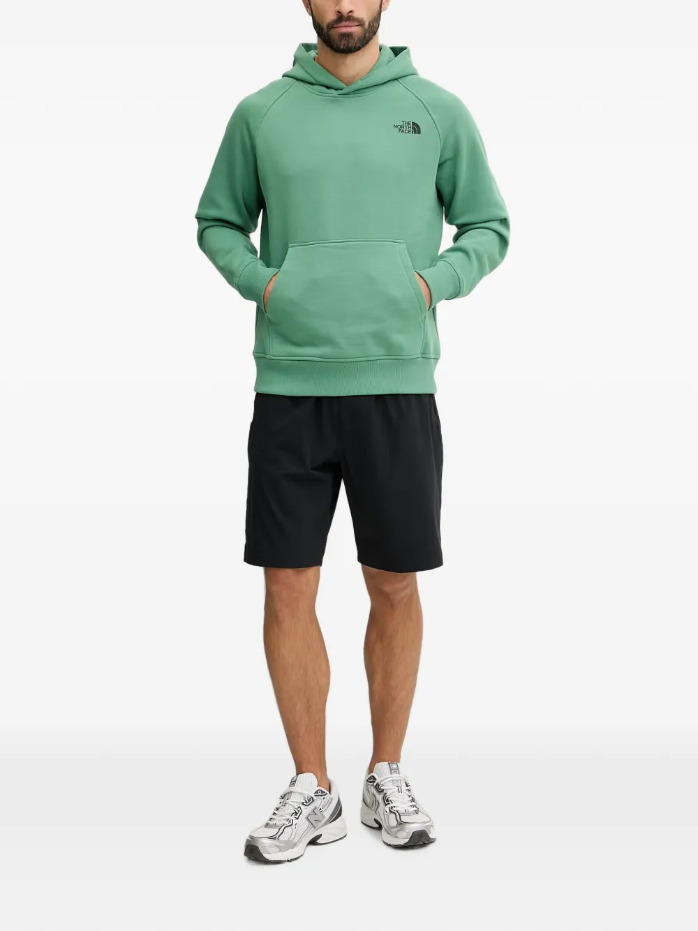 The North Face Hoodie met logoprint Groen