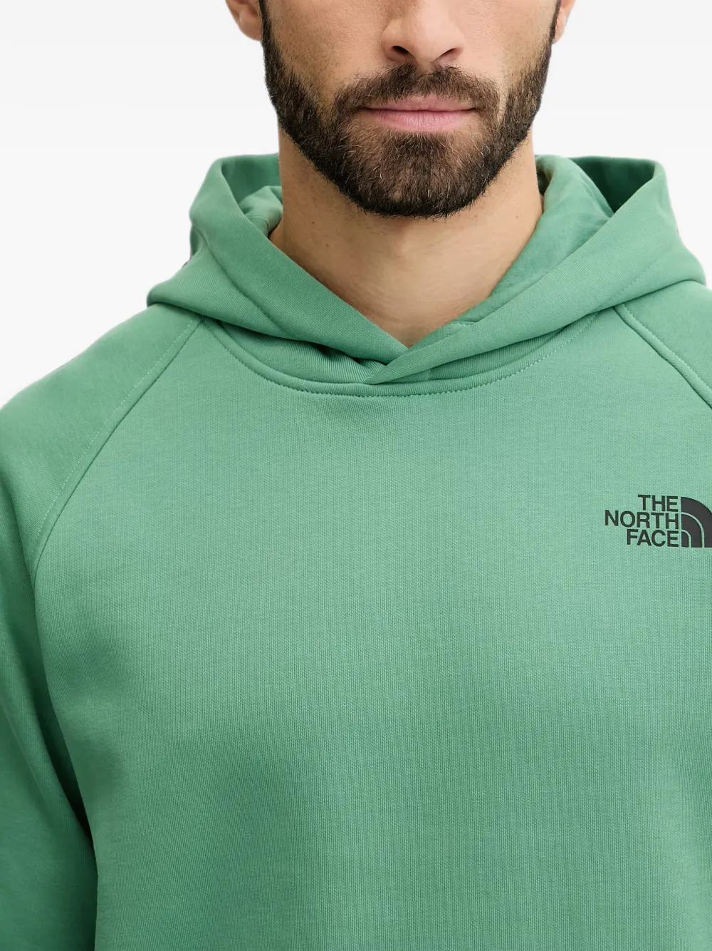 The North Face Hoodie met logoprint Groen