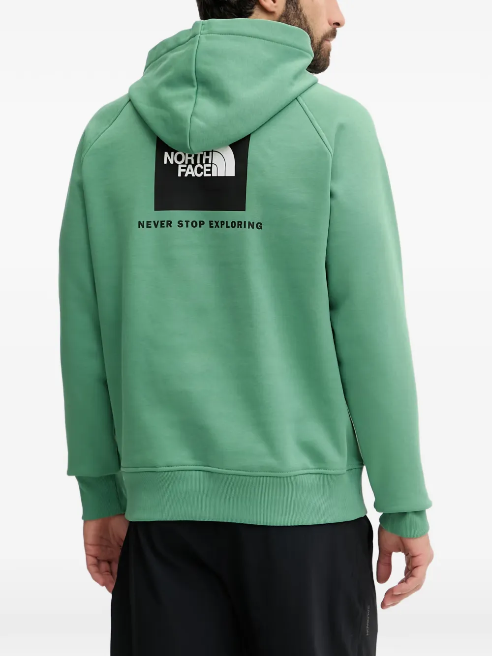 The North Face Hoodie met logoprint Groen