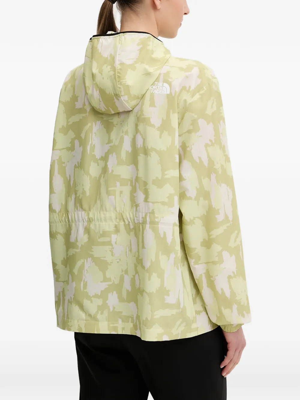 The North Face Mountain Athletics printed hooded wind jacket Groen