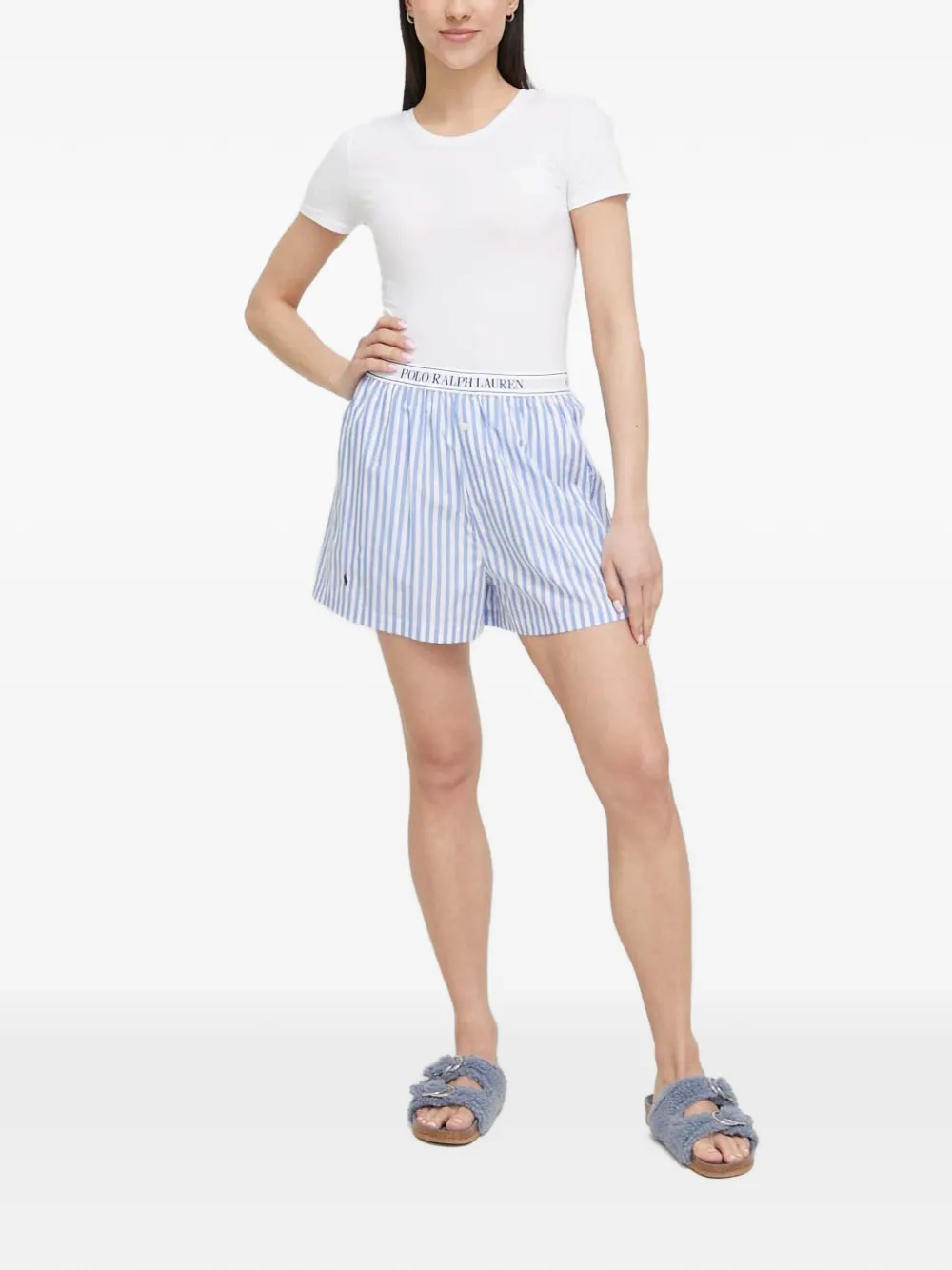 Polo Ralph Lauren Gestreepte pyjama Wit