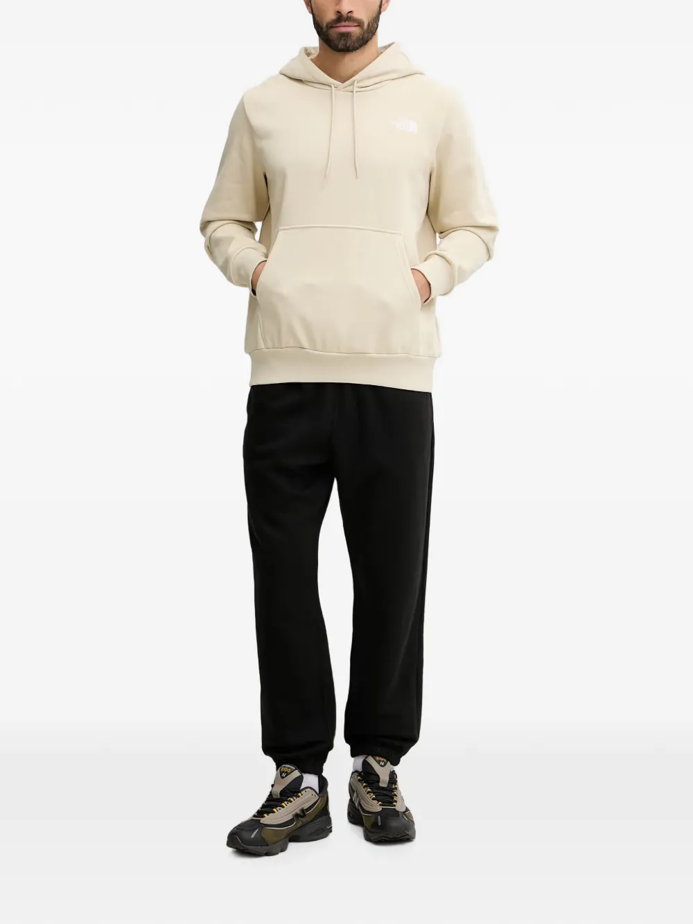 The North Face hooded pocket hoodie Beige
