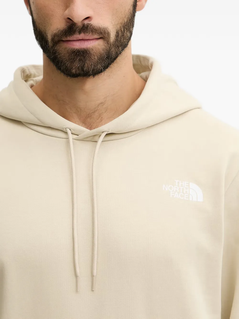 The North Face hooded pocket hoodie Beige