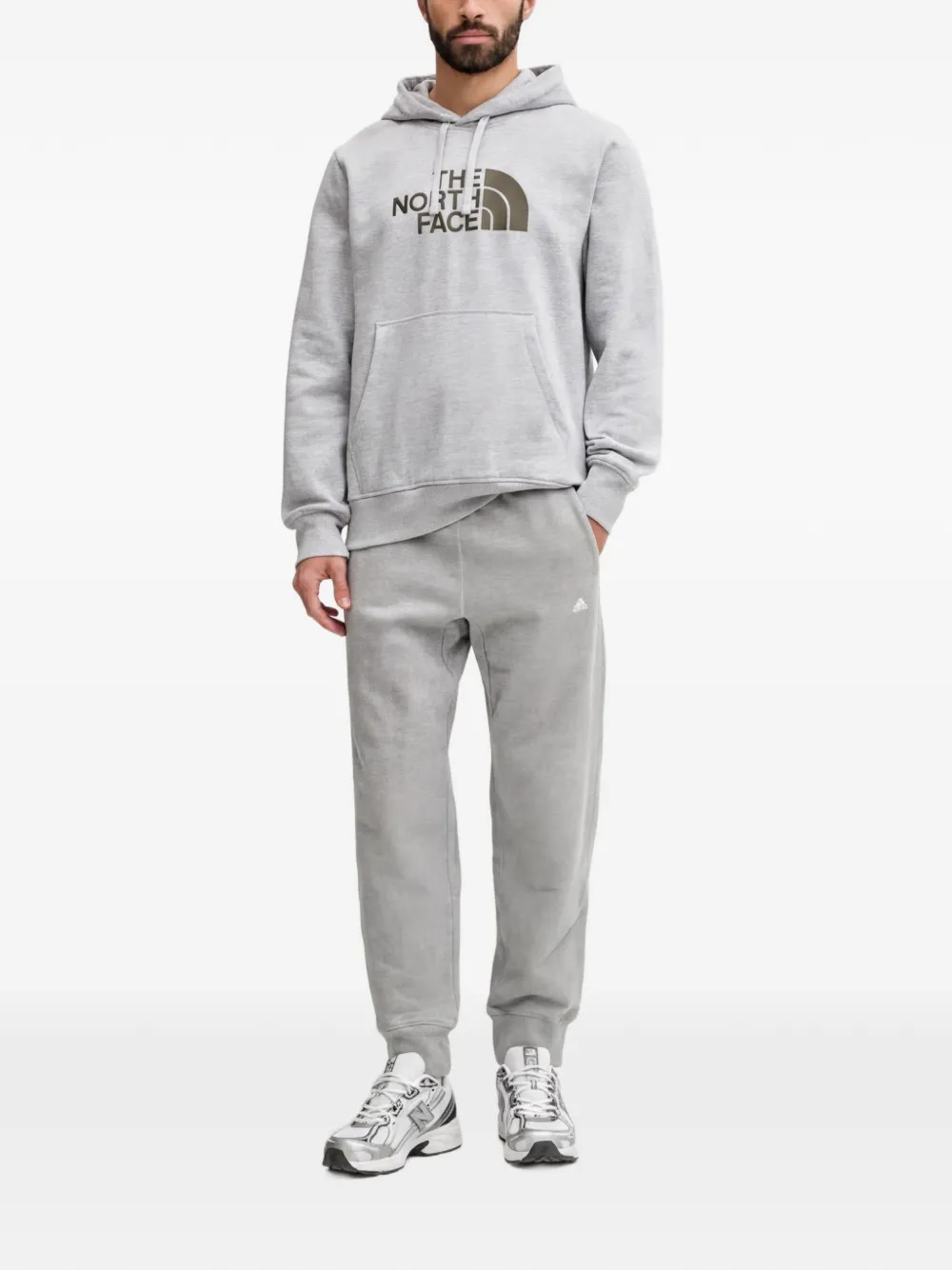 The North Face Hoodie met logoprint Grijs