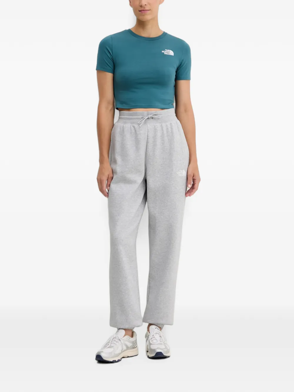 The North Face Broek met trekkoord en logo Grijs