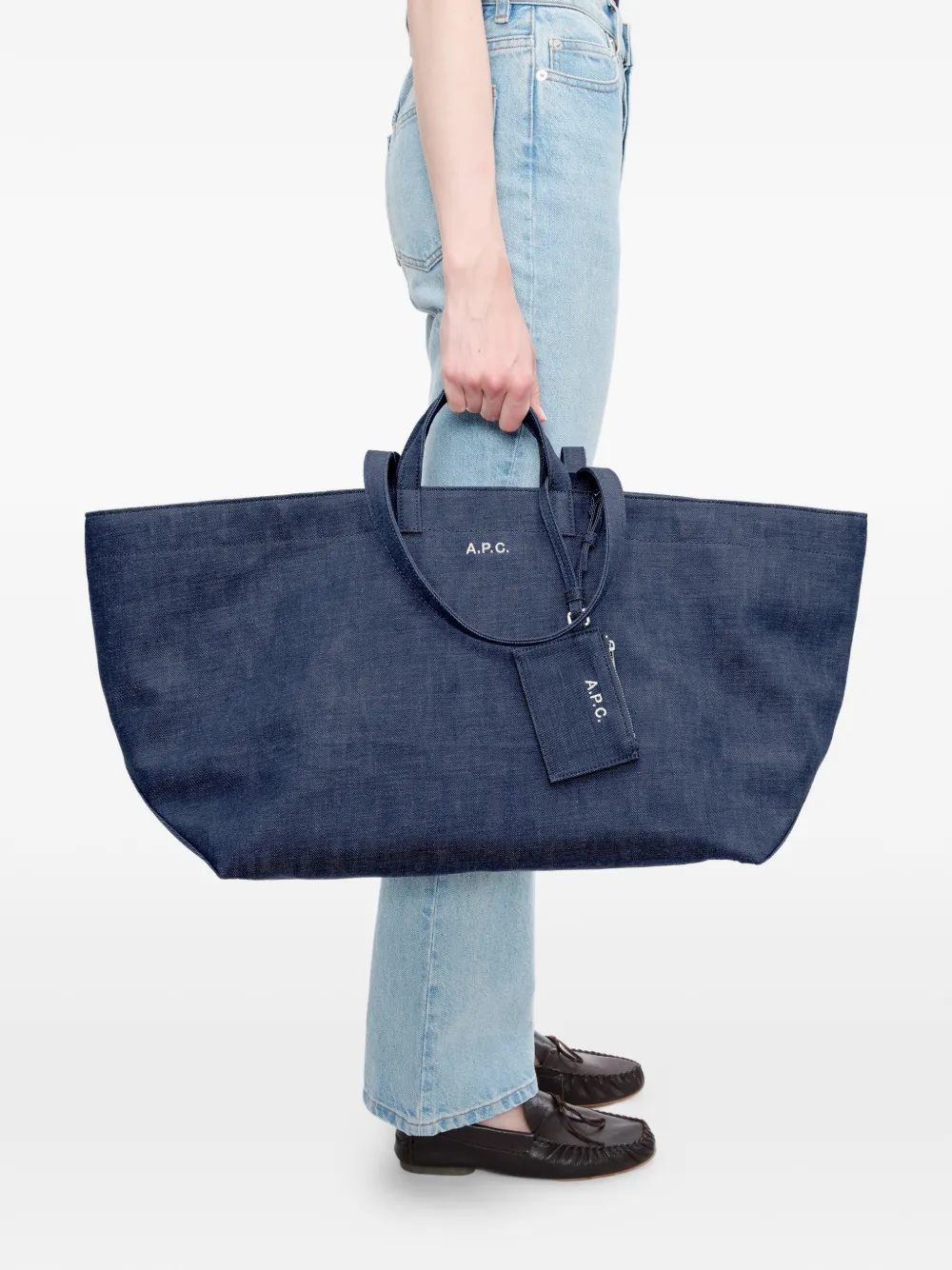  A.p.c. Drummer Tote Bag - Blue 