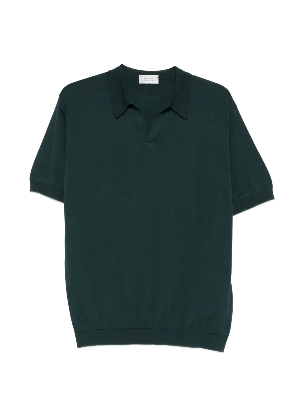 John Smedley Noah polo-collar T-shirt - Verde