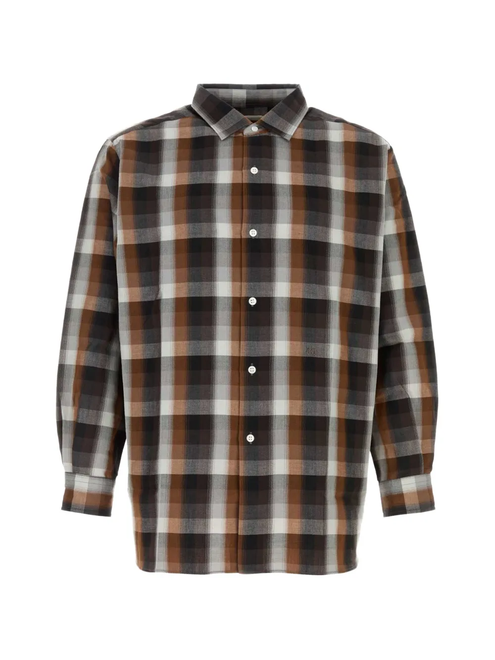 Nanamica Regular Collar Wind Shirt In Brown