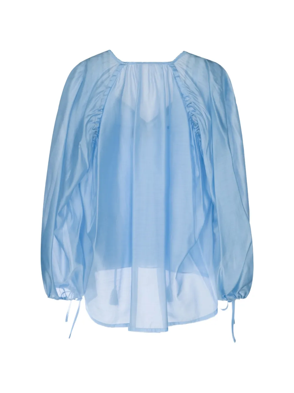  Ermanno Firenze Tassel-detail Blouse - Blue 