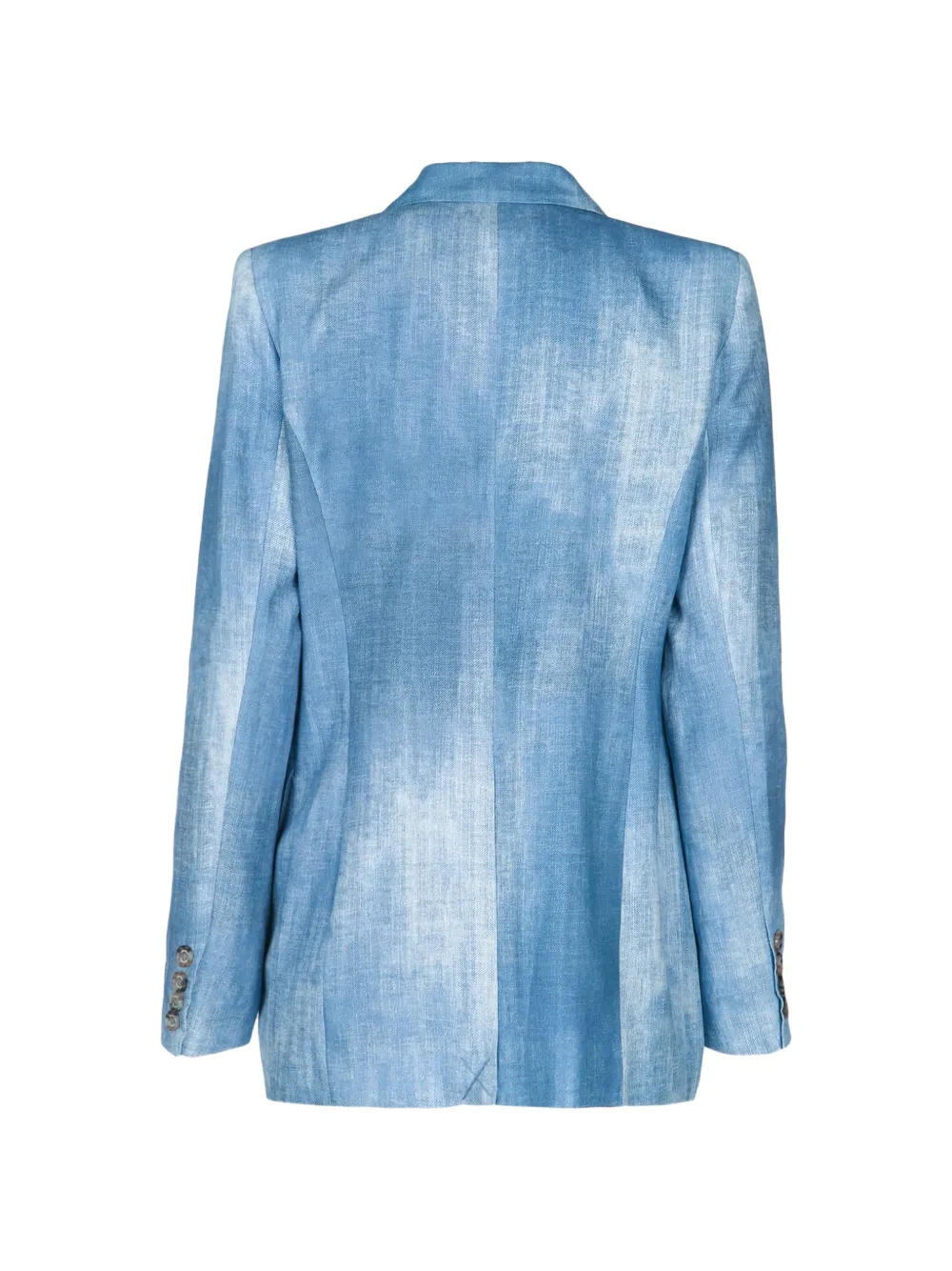  Ermanno Firenze Double-breasted Blazer - Blue 