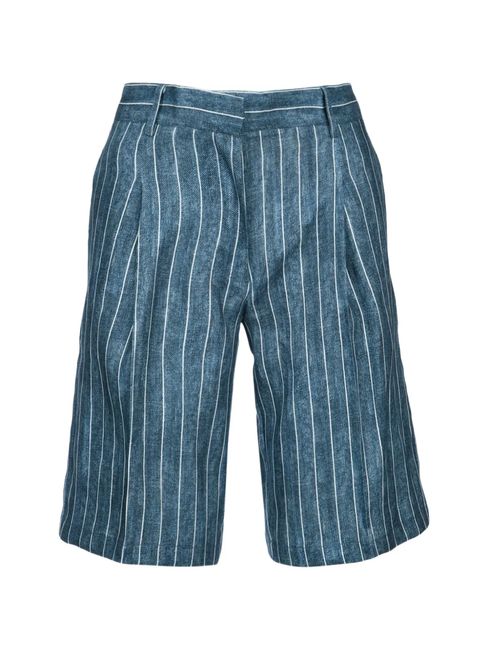 ERMANNO FIRENZE striped bermuda shorts - Blu
