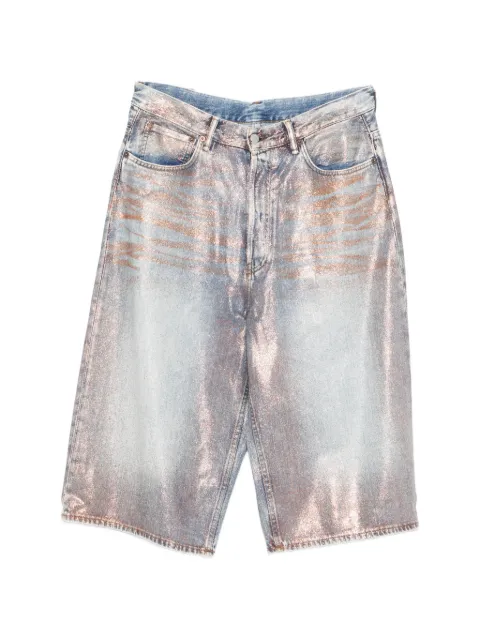 Acne Studios glitter-effect knee-length shorts 
