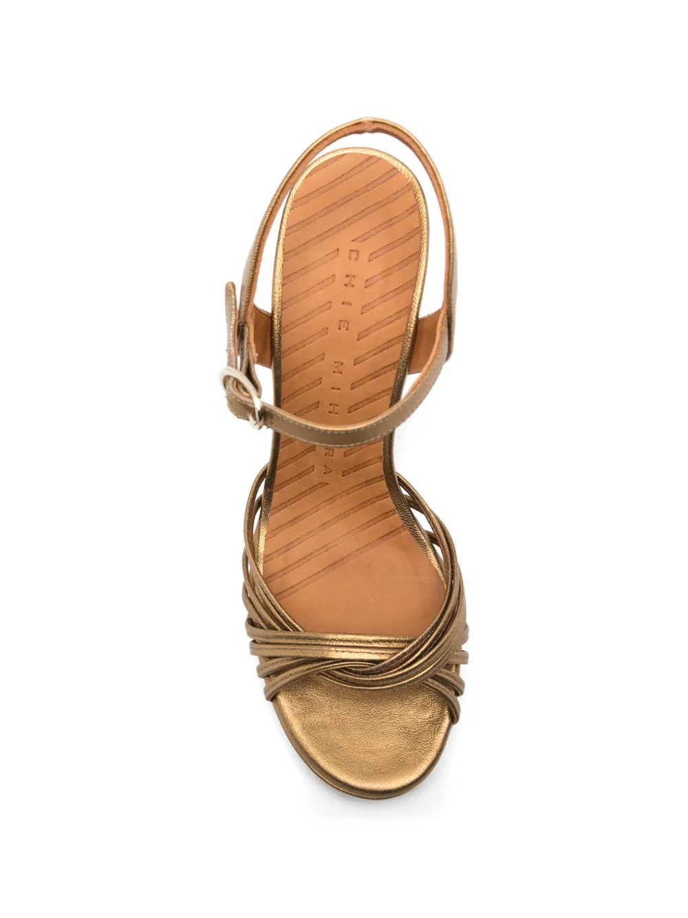 Chie Mihara woven platform sandals Goud