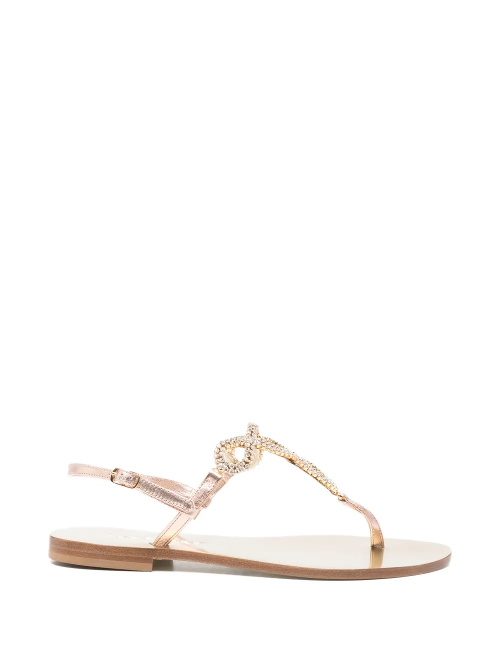 EDDI CUOMO glass-embellished sandals