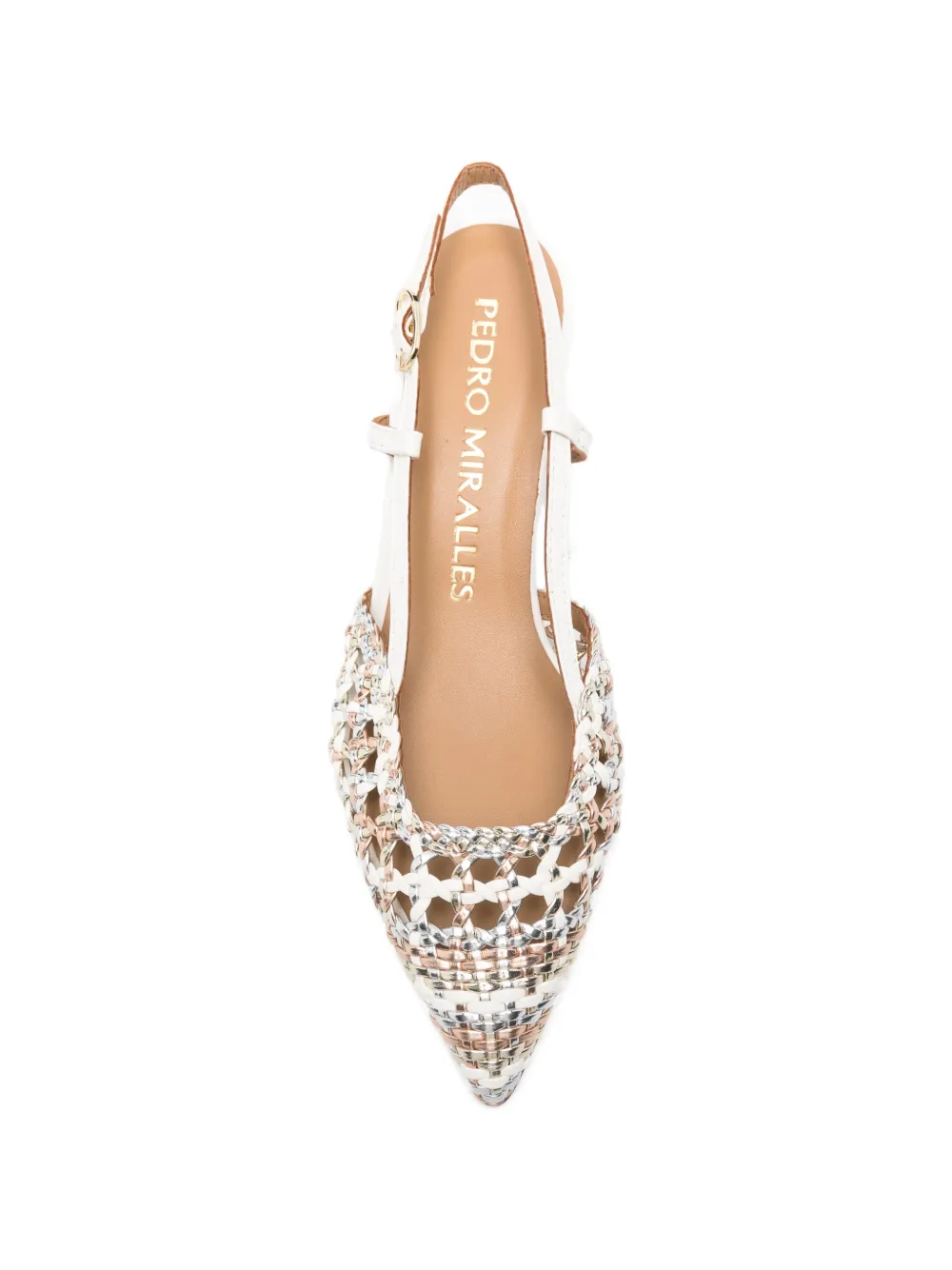 Pedro Miralles pointed-toe mules Wit
