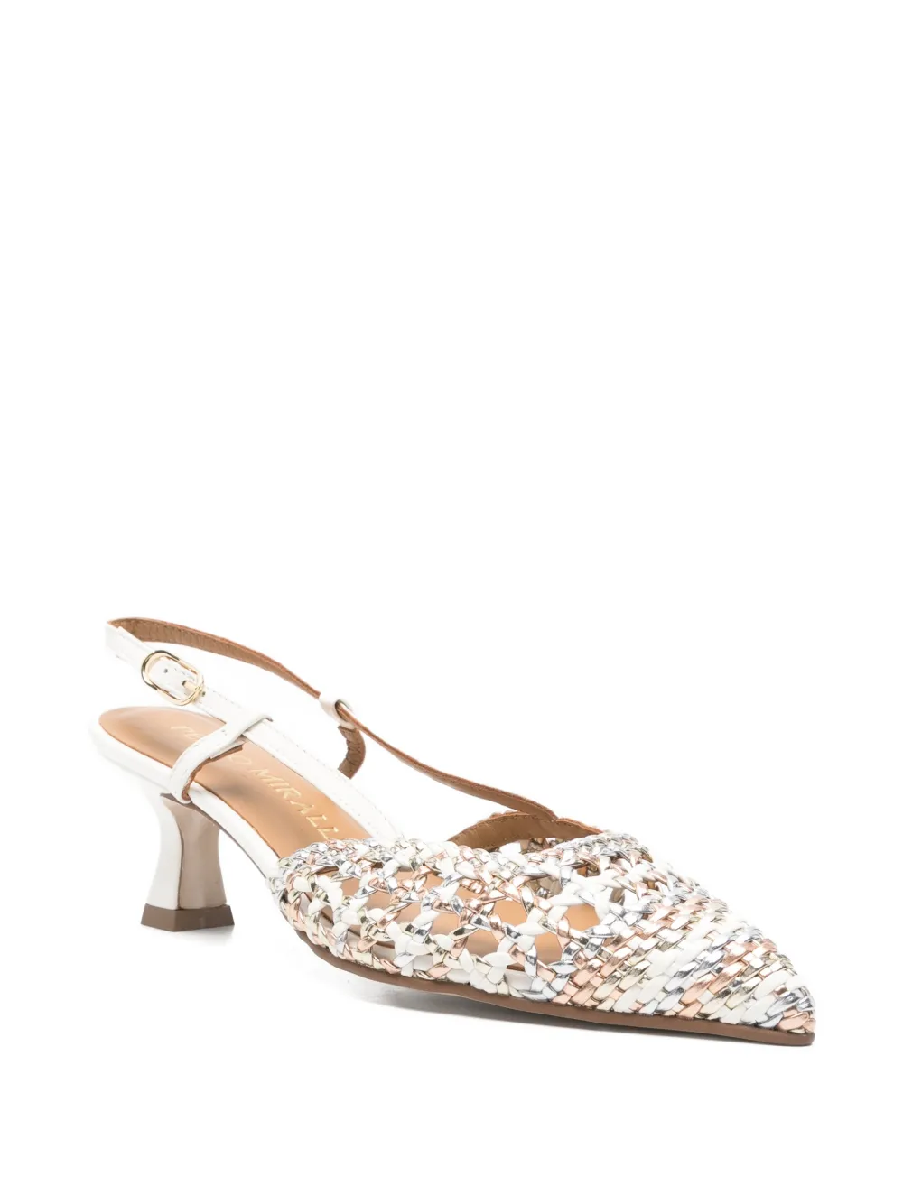 Pedro Miralles pointed-toe mules Wit